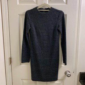 Long Sleeve Gray Dress